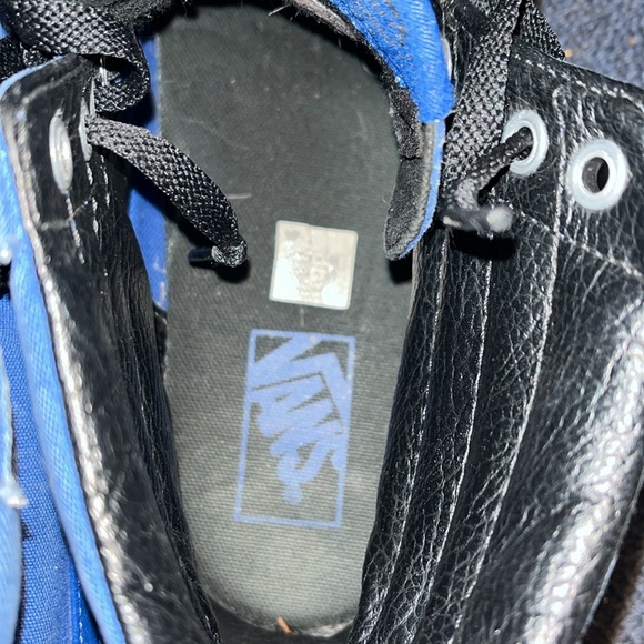 VANS SK8-Hi REISSUE CANVAS BLUE & BLACK/LGHTGM MEN’s 9.5 - Picture 4 of 7